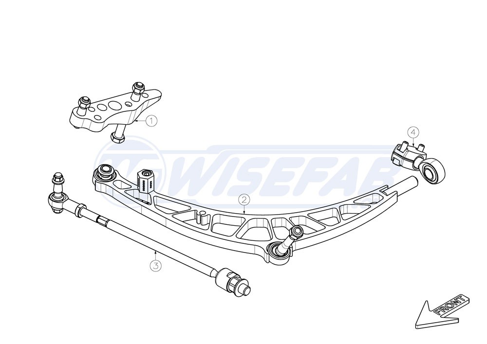 Wisefab BMW E46 Angle Kit Narrow
