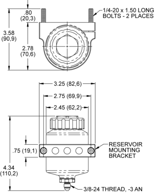Alu Billet Reservoir for Brake & Clutch