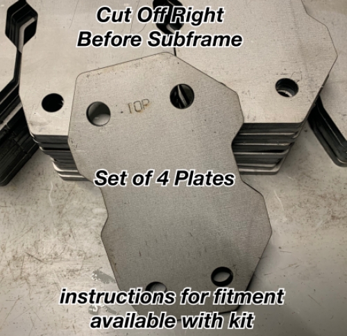 E46 Cut Off Plates for Tube Frame
