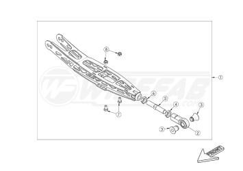 Wisefab E36 E46 Rear V2 Upper Arm with Swaybar Attachment