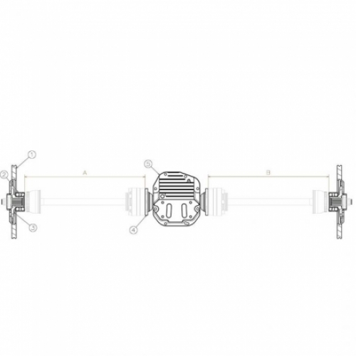 S14 1500Nm Axles Single Bolted