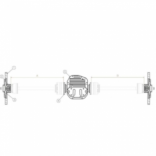 S14 1500Nm Axles Single Bolted